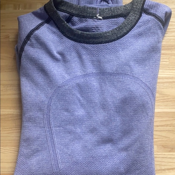 Lululemon Run Swiftly Long Sleeve Purple Sz. 4 - Picture 7 of 7